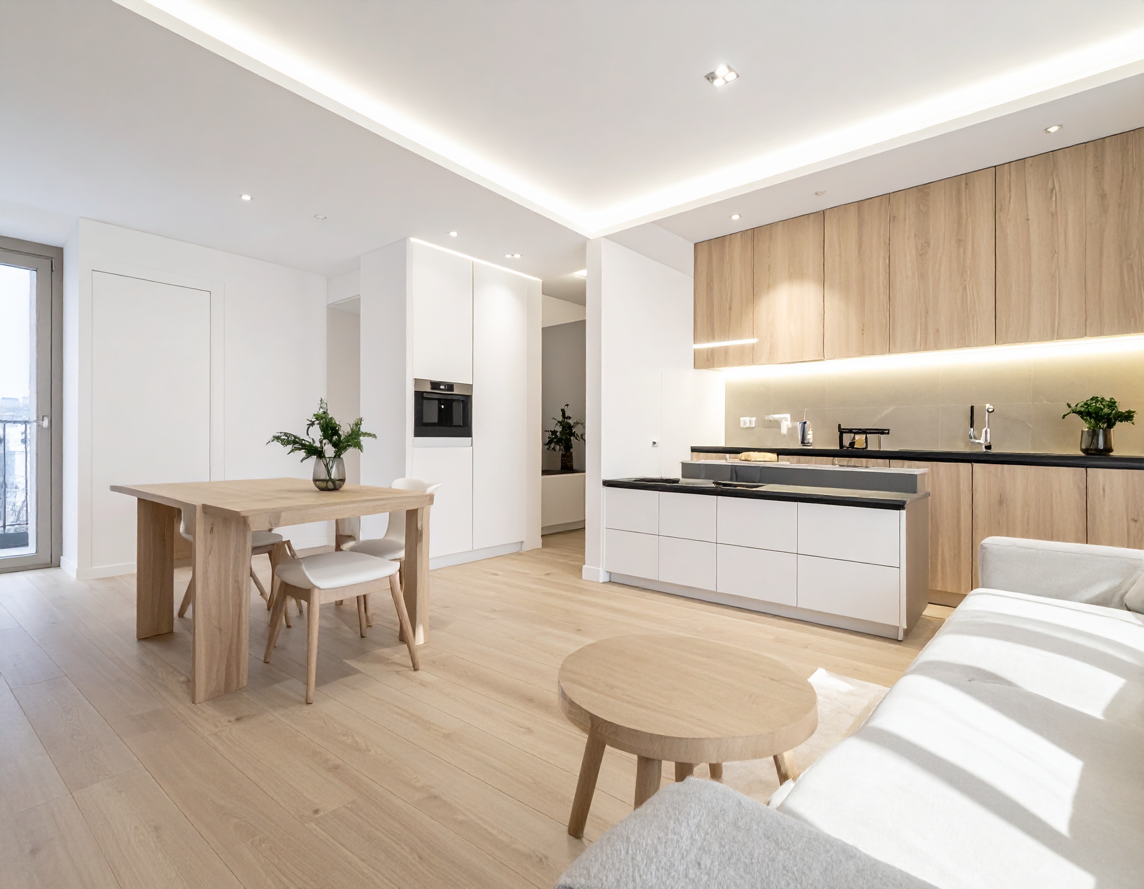 Thi Cong Noi That Chung Cu Dep Phong Cach Toi Gian 1