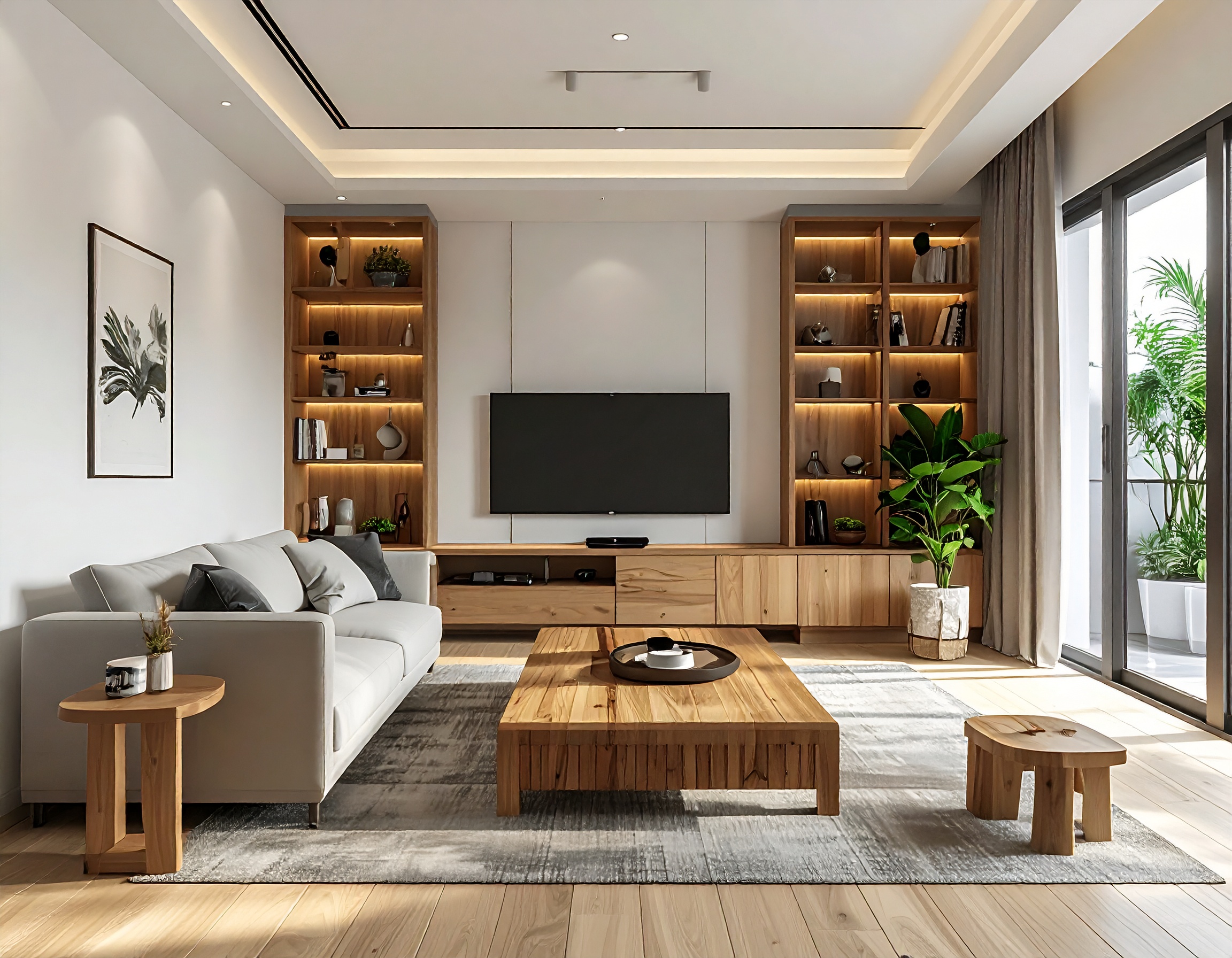 Thi Cong Noi That Nha Pho 1 Tret 1 Lau 2