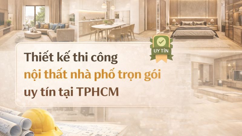 Quá trình thi công nội thất nhà phố tại TPHCM