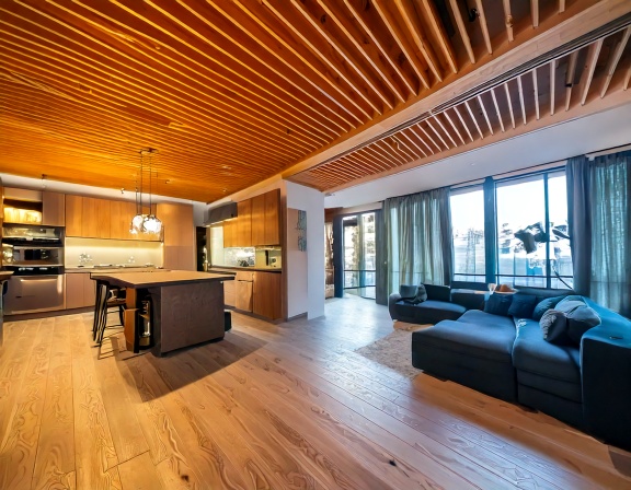 Thi Cong Noi That Nha Pho Go Cong Nghiep 5