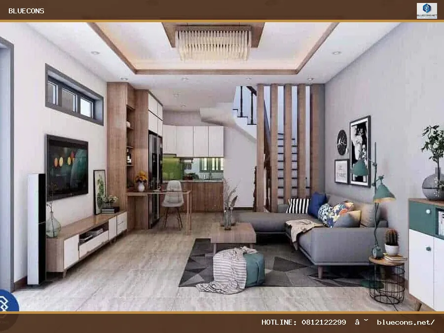 Thi công nội thất nhà phố trọn gói – hình ảnh Bluecons