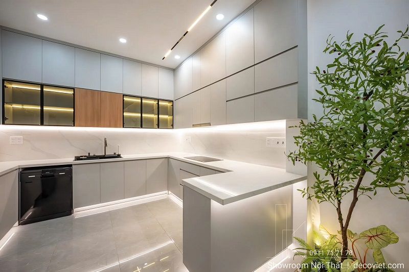 Lắp đặt nội thất melamine nhà phố