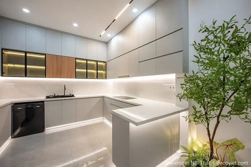 Lắp đặt nội thất melamine nhà phố