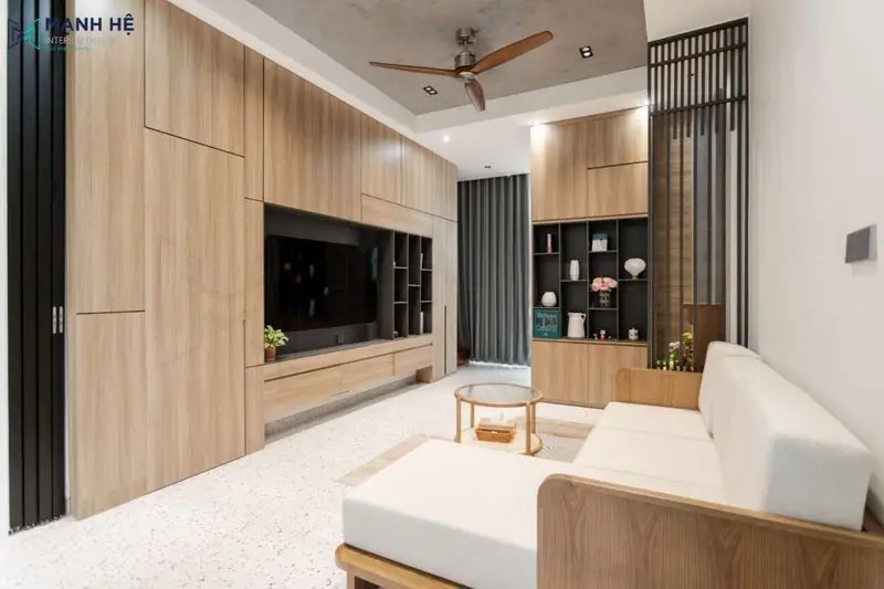 Phòng khách nhà phố Thủ Đức