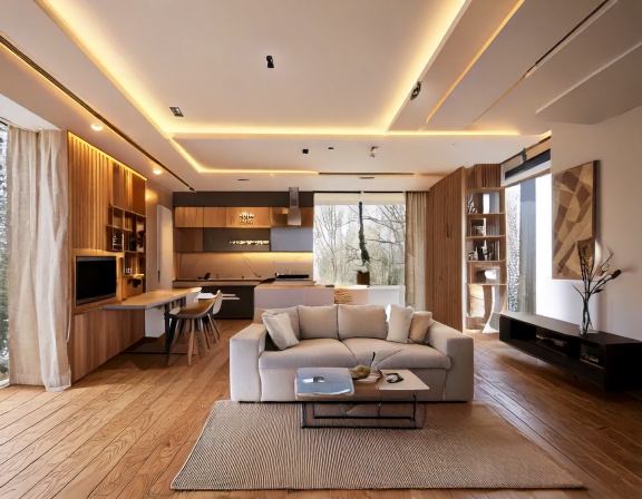 Thi Cong Noi That Phong Khach Nha Pho 5