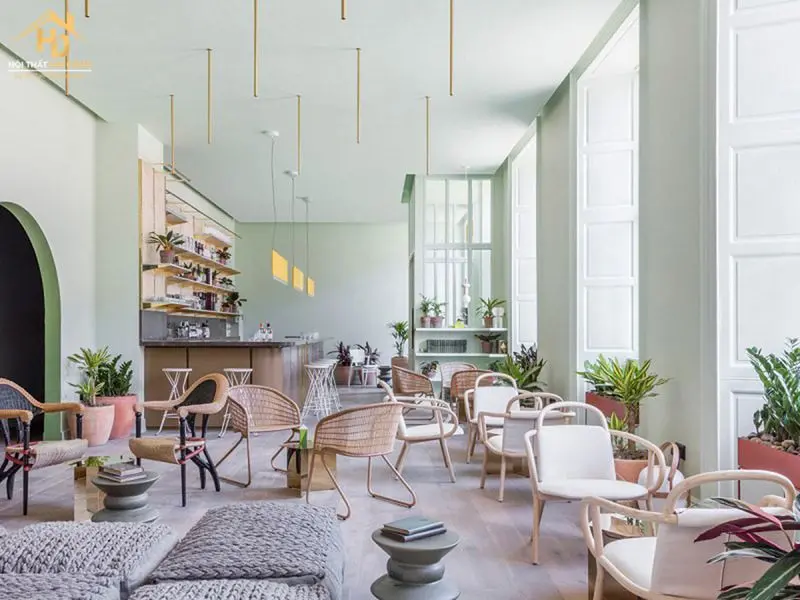 Thi công nội thất quán cafe
