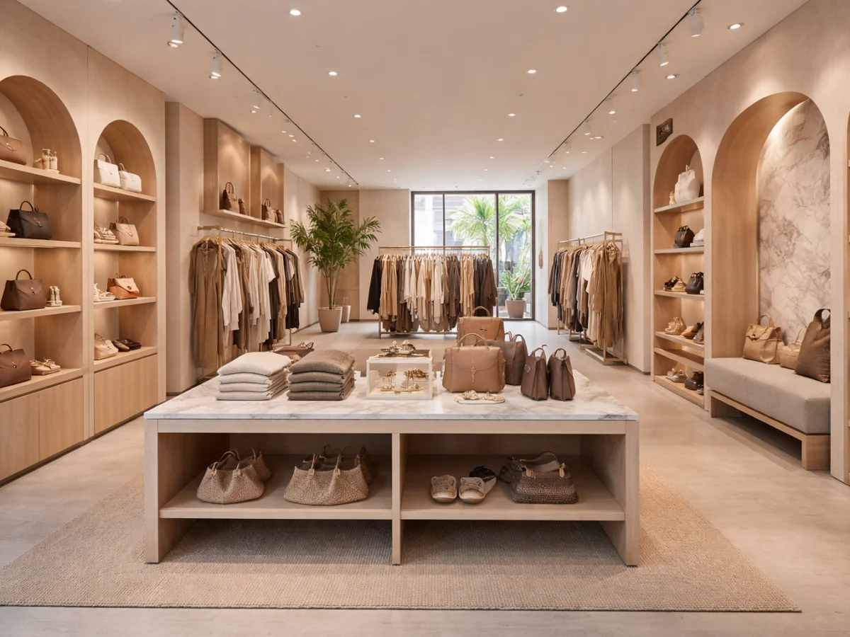 Thi công nội thất shop HCM – ảnh minh họa Bluecons
