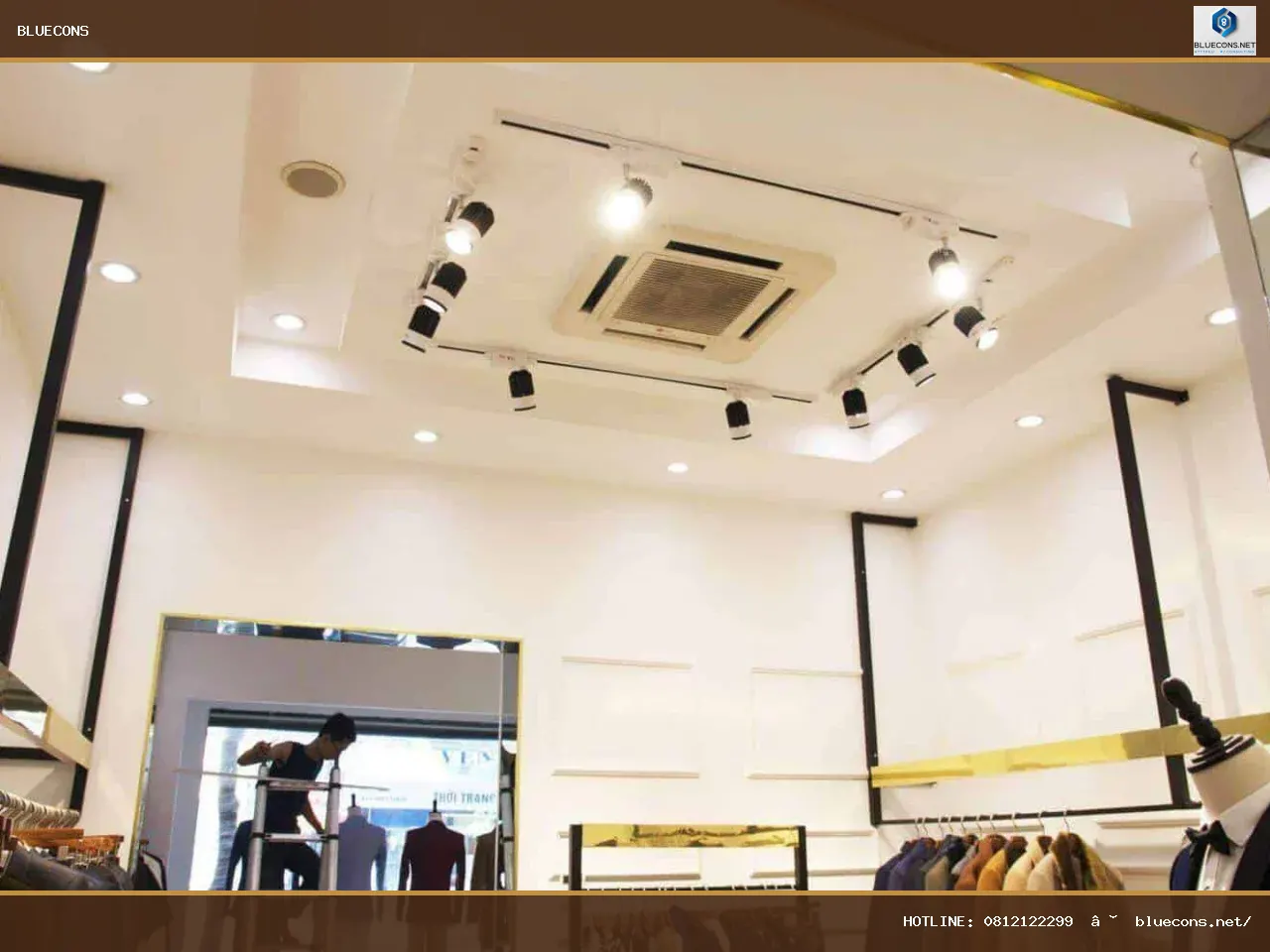 Thi công nội thất shop thời trang – hình ảnh Bluecons