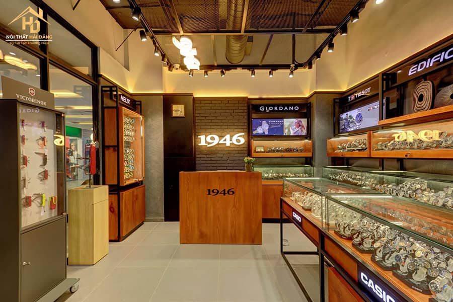 Thi công nội thất cửa hàng