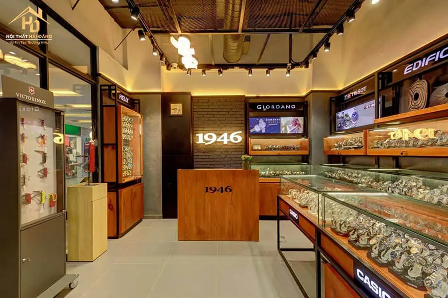 Thi công nội thất cửa hàng