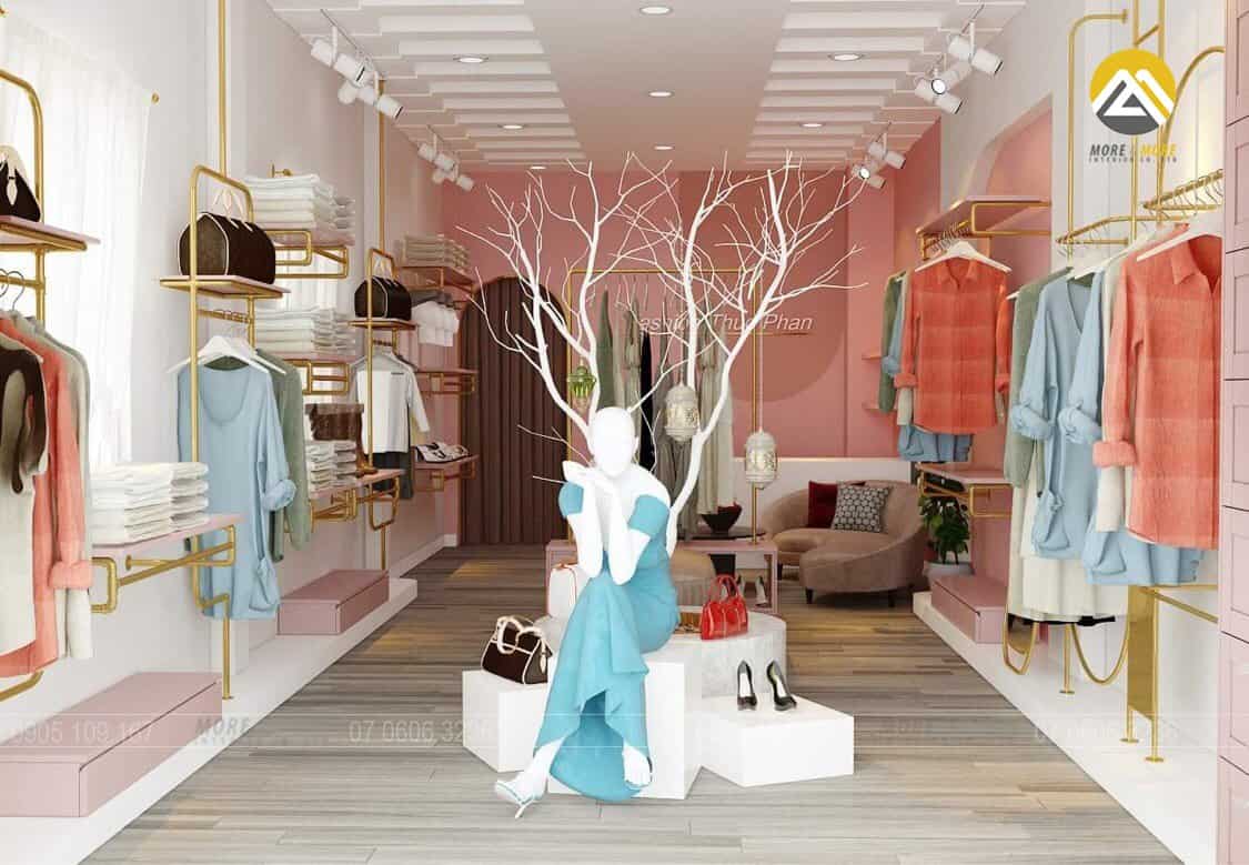 Thi công nội thất showroom thời trang