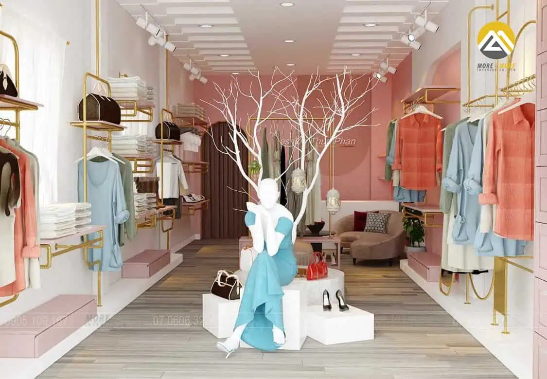 Thi công nội thất showroom thời trang