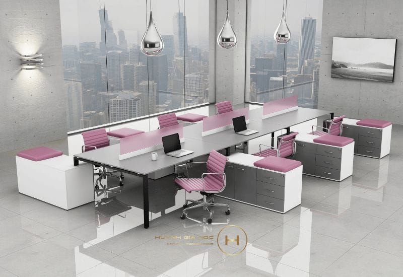 Hình ảnh thi công nội thất văn phòng uy tín