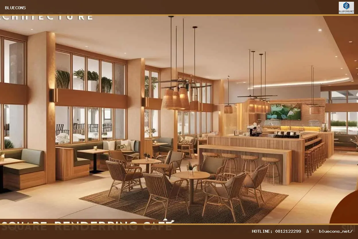 Thi công quán cafe – hình ảnh Bluecons