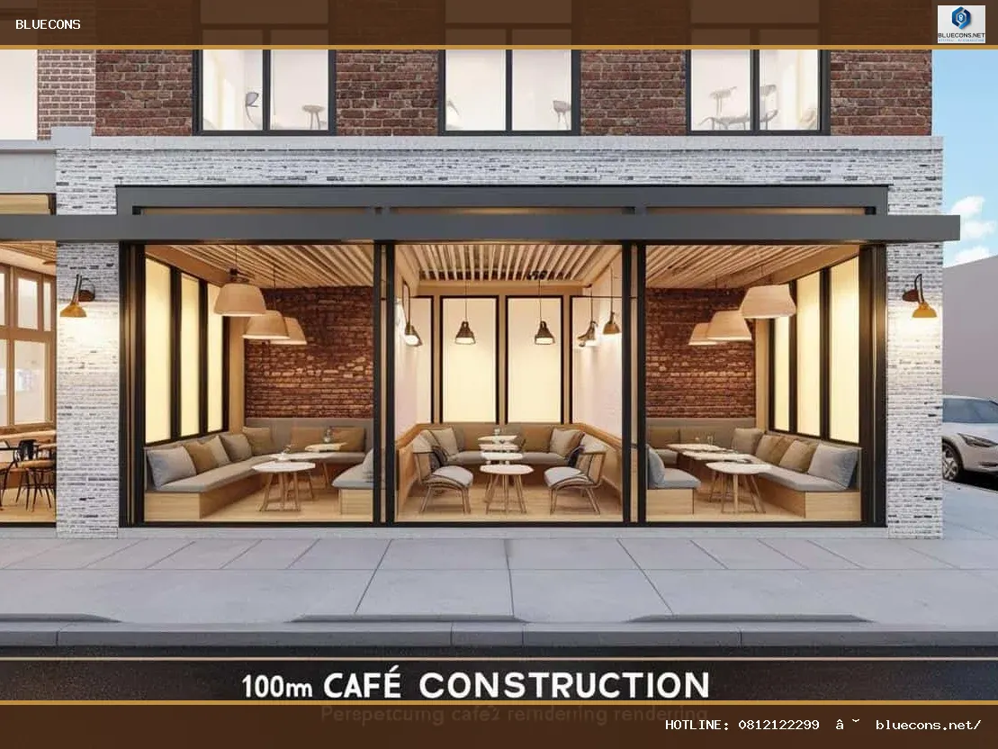 Thi công quán cafe – hình ảnh Bluecons