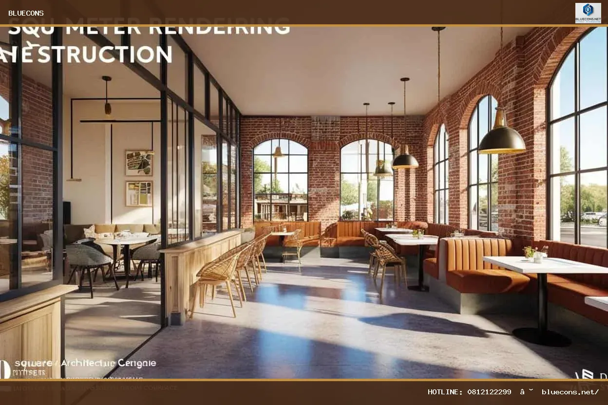 Thi công quán cafe – hình ảnh Bluecons
