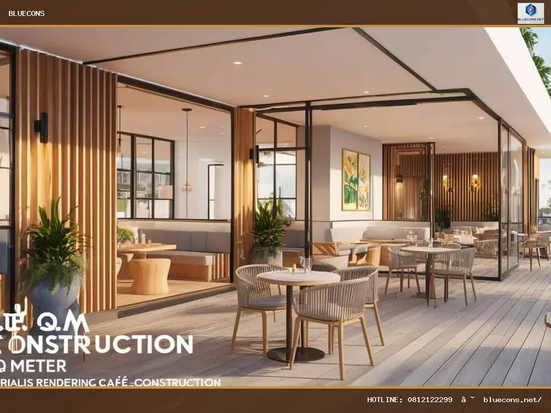Thi công quán cafe – hình ảnh Bluecons