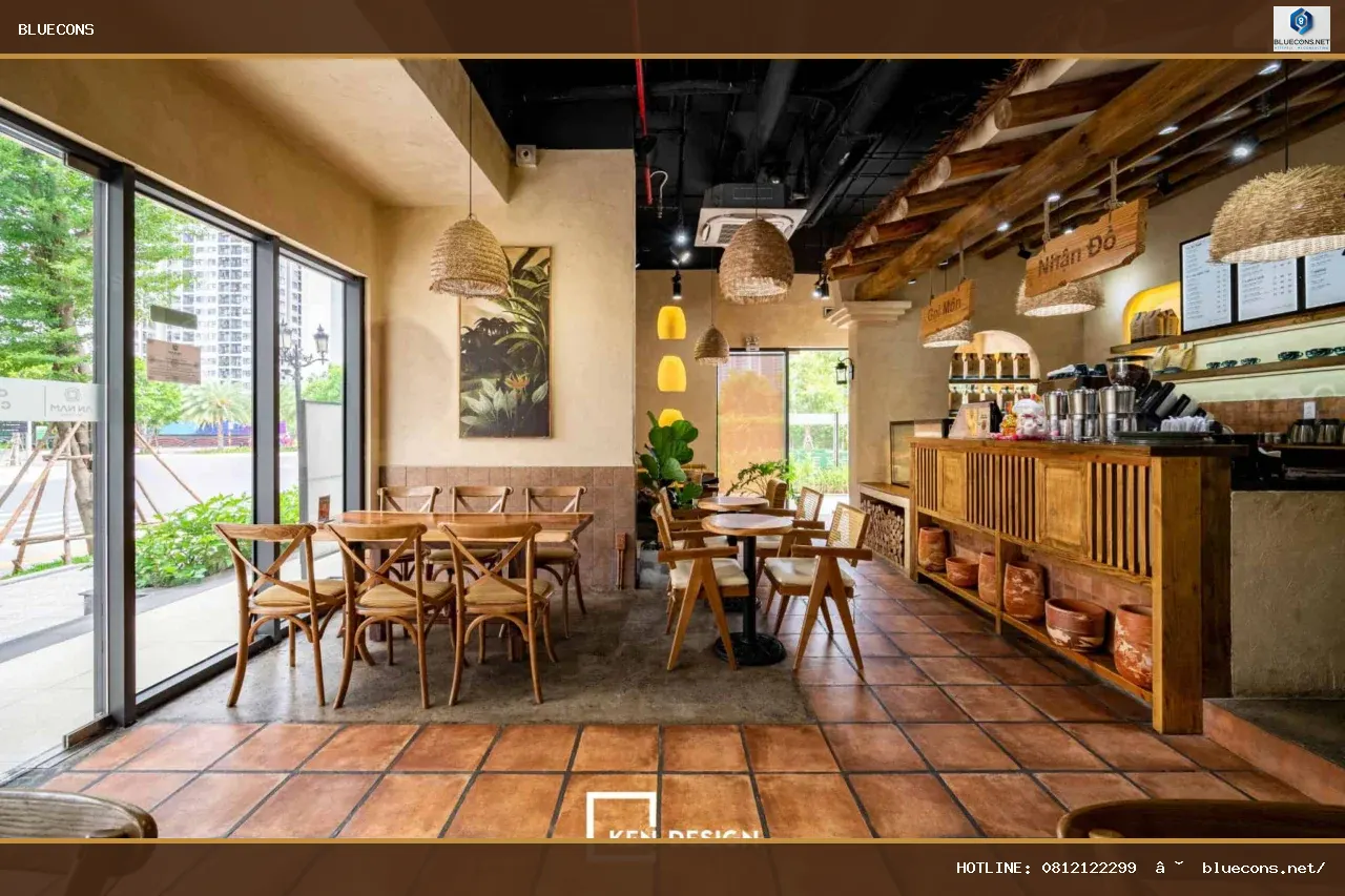 Thi công quán cafe – hình ảnh Bluecons