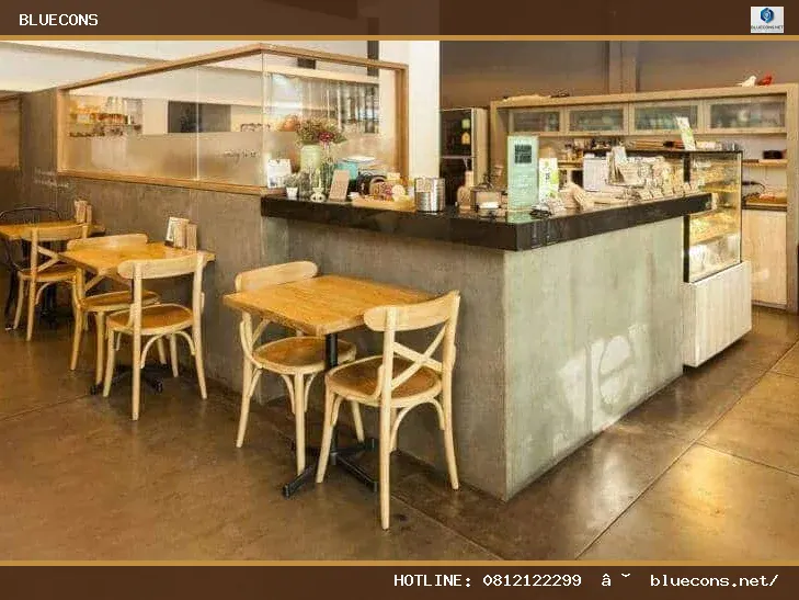 Thi công quầy bar quán cafe – hình ảnh Bluecons