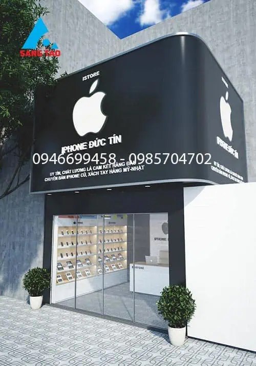 Mẫu thiết kế shop điện thoại sang trọng