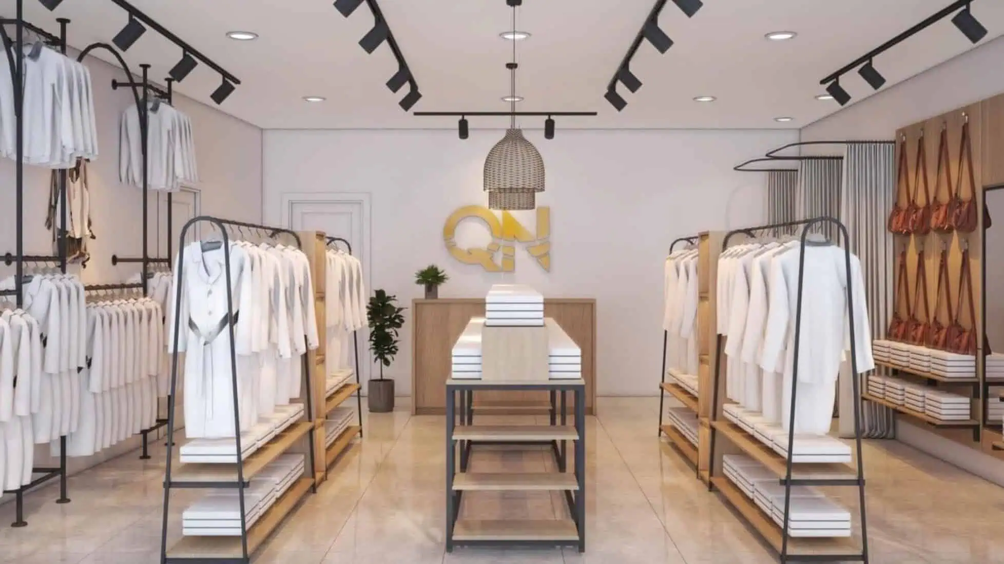 Thi công shop quần áo miễn phí