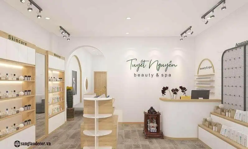 Thiết kế shop mỹ phẩm đẹp