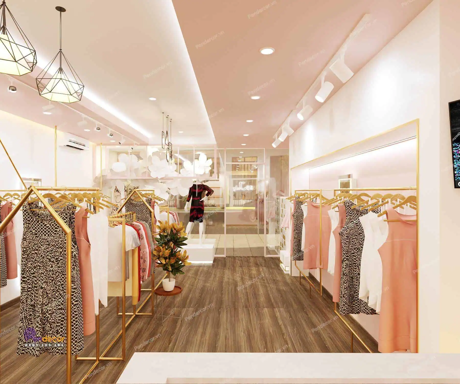 Thiết kế shop thời trang giá rẻ