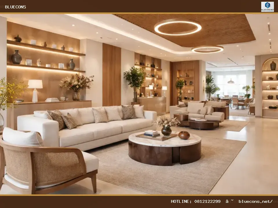 Thi công showroom – hình ảnh Bluecons
