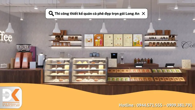 Thi công thiết kế cà phê Long An