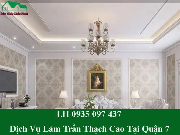 Làm trần thạch cao đẹp