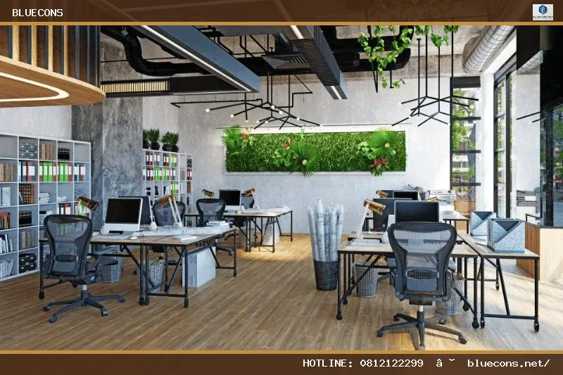 Thi công văn phòng đẹp – hình ảnh Bluecons