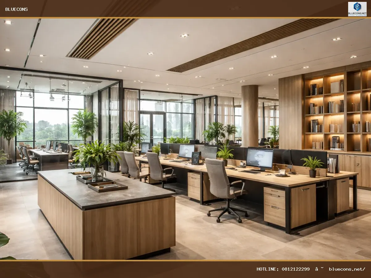  Thi công văn phòng hiện đại hot nhất – ảnh minh họa Bluecons