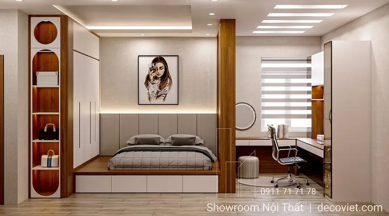 Thiết kế 4 phòng ngủ nhà phố hiện đại tại nhà Bè