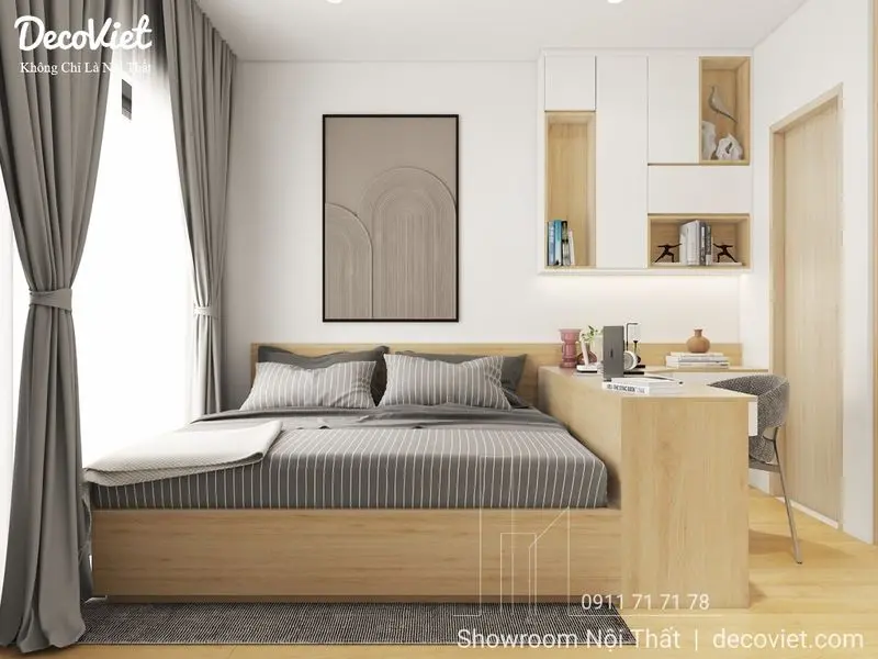 Thiết kế căn hộ chung cư 2 phòng ngủ tối ưu không gian