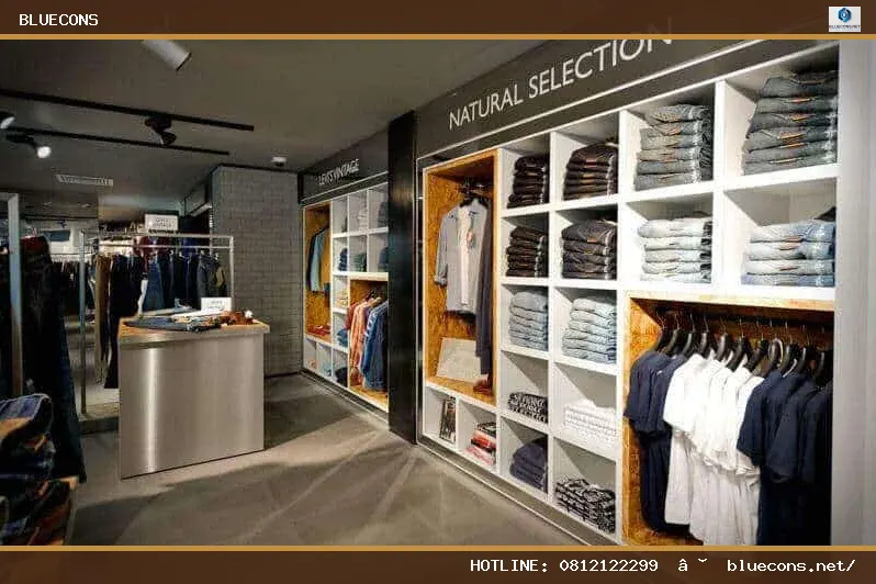 Thiết kế cửa hàng shop thời trang – hình ảnh Bluecons