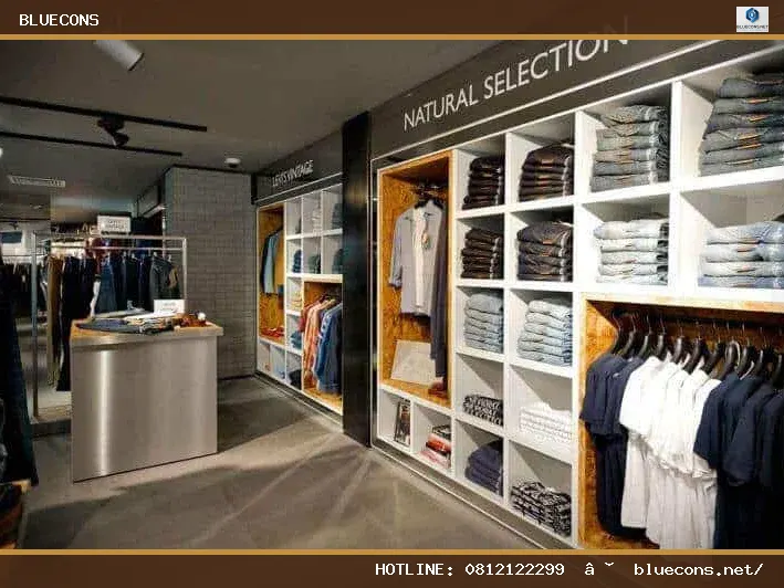 Thiết kế cửa hàng shop thời trang – hình ảnh Bluecons