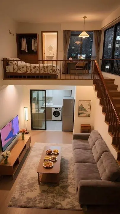 Gác lửng kết hợp góc học tập