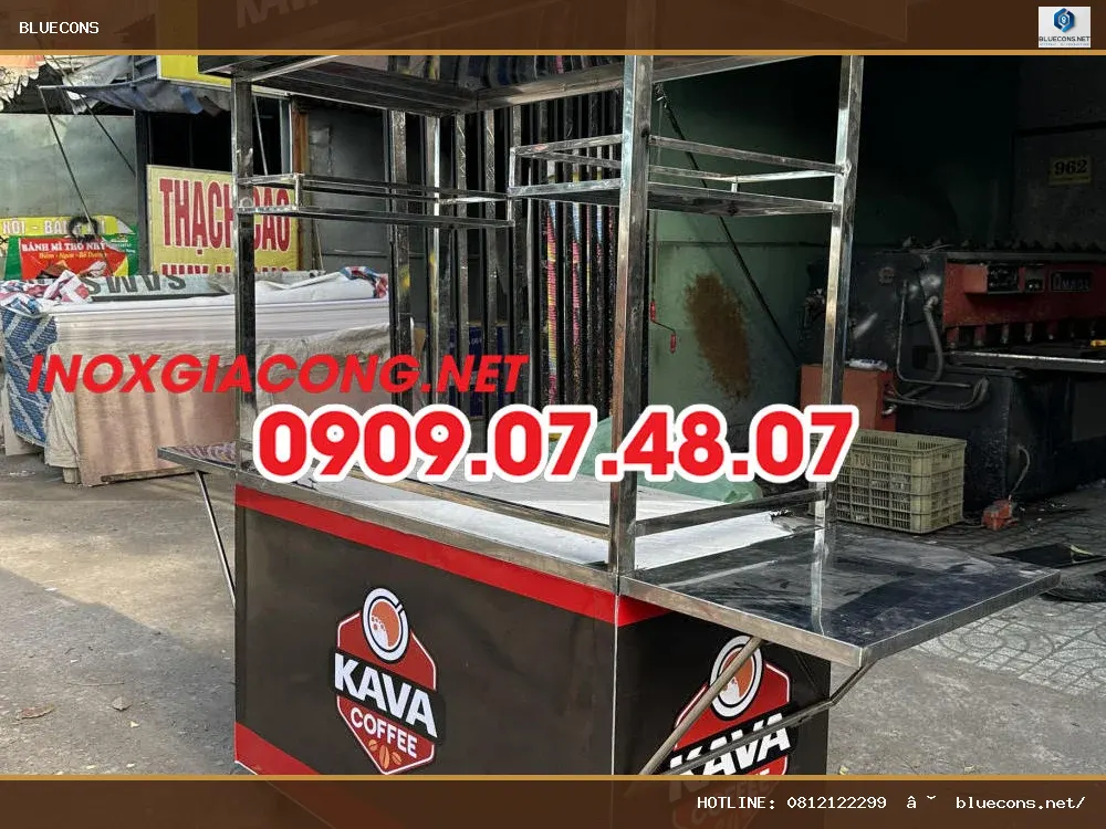 Thiết kế gia công xe cafe – hình ảnh Bluecons
