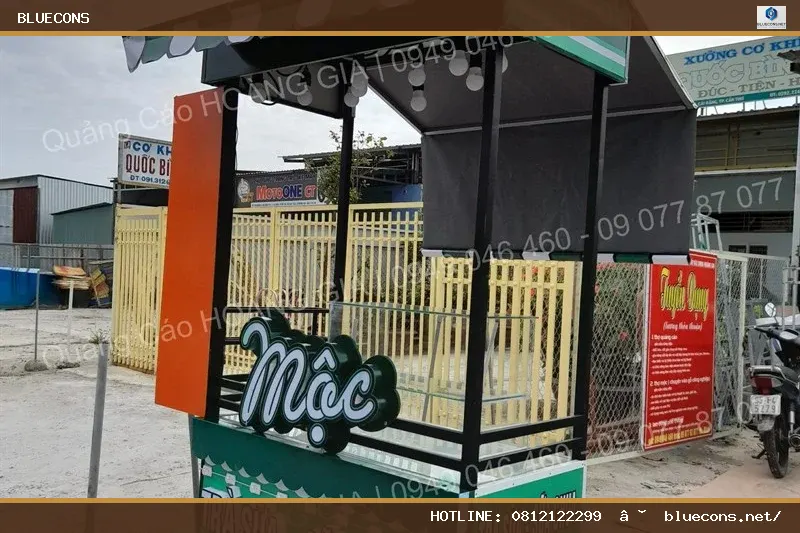Thiết kế gia công xe cafe – hình ảnh Bluecons