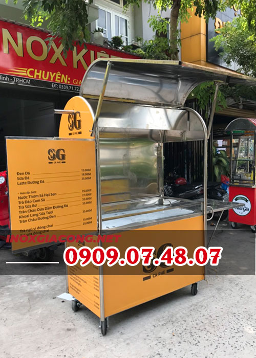 Xe cà phê bằng inox