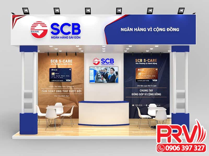 Thiết kế gian hàng triển lãm SCB