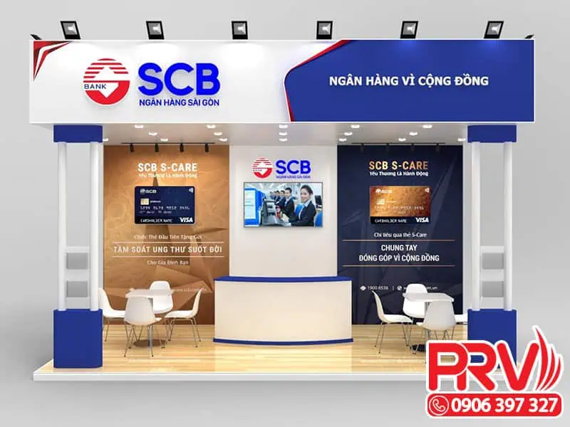 Thiết kế gian hàng triển lãm SCB