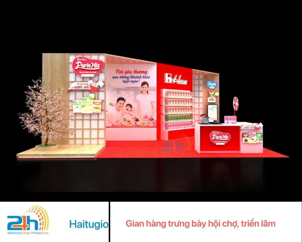 Mẫu thiết kế gian hàng hội chợ
