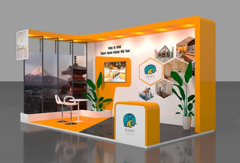 Trưng bày gian hàng hội chợ