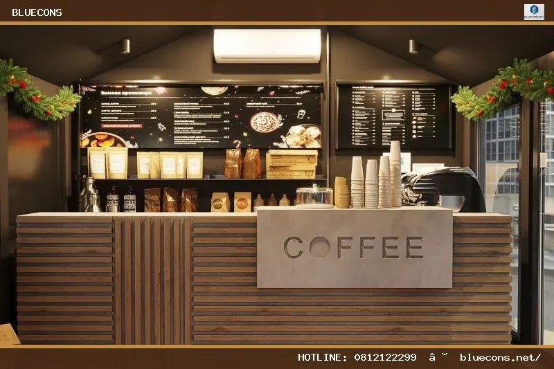 Thiết kế nội thất bar cafe – hình ảnh Bluecons