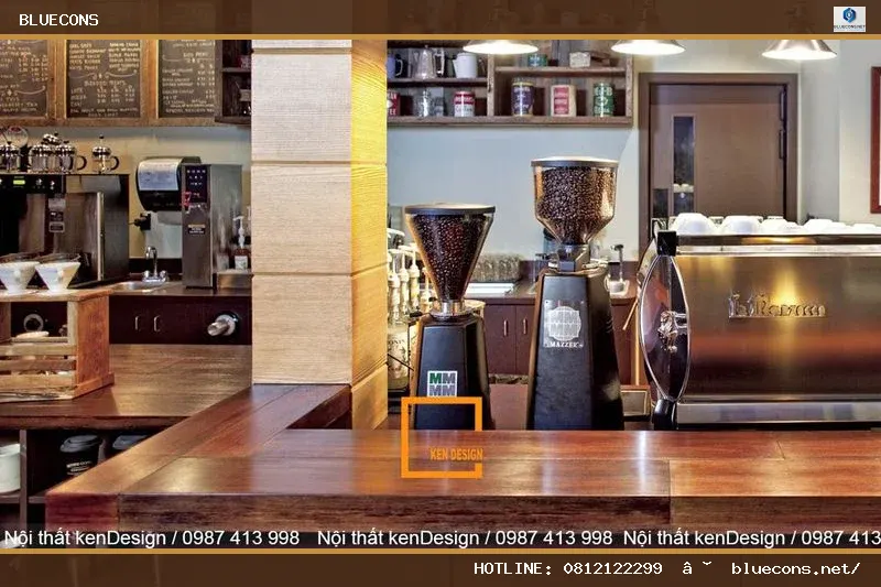 Thiết kế nội thất bar cafe – hình ảnh Bluecons