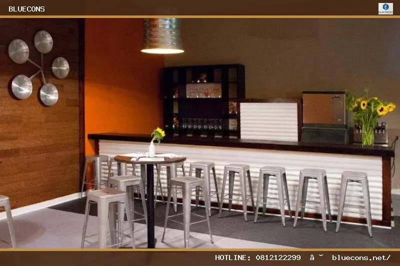 Thiết kế nội thất bar cafe – hình ảnh Bluecons