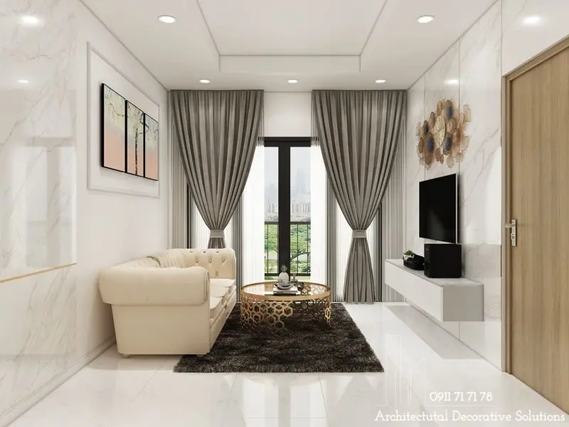 Thiết kế nội thất chung cư 2PN Bình Dương
