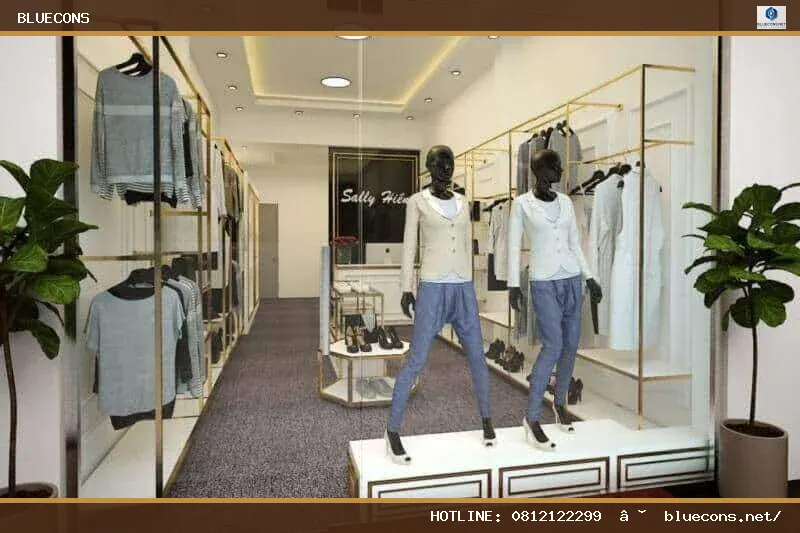 Thiết kế nội thất cửa hàng quần áo – hình ảnh Bluecons