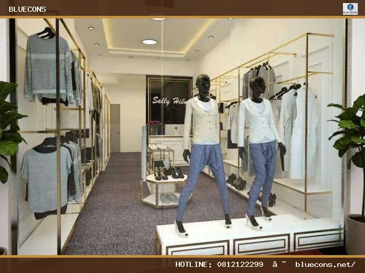 Thiết kế nội thất cửa hàng quần áo – hình ảnh Bluecons